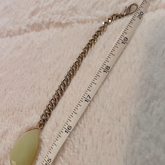 Gold Blue Light Blue Teardrop Statement Necklace - Picture 5 of 5